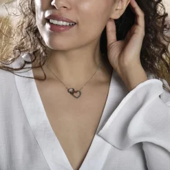 Collier Aalia Argent Blanc