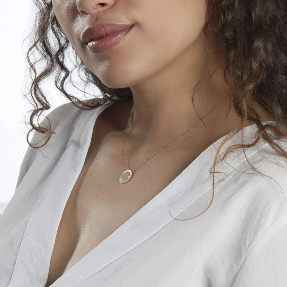 Collier Abani Or Jaune Nacre