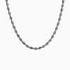 Collier Abie Torsade Argent Bicolore