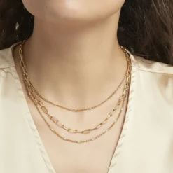 Collier Abiel Acier Doré