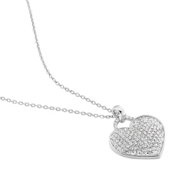 Collier Achilles Argent Blanc Oxyde De Zirconium