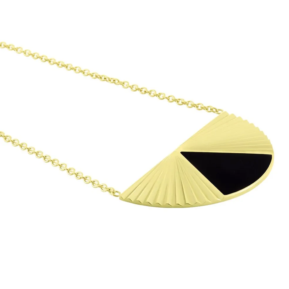 Collier Acier Dore Sunshine