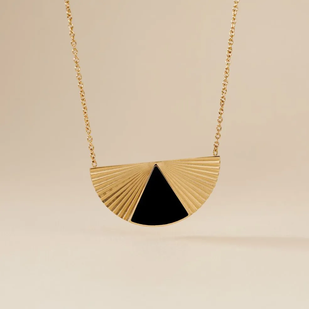 Collier Acier Dore Sunshine