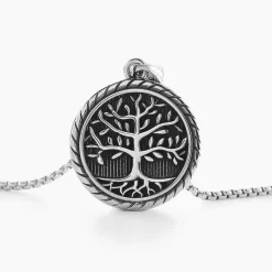 Collier Acier Vieillit Ron