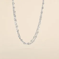 Collier Adelaide Argent Blanc