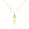 Collier Ademar Or Jaune Oxyde De Zirconium