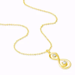 Collier Ademar Or Jaune Oxyde De Zirconium