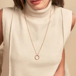 Collier Adnielle Argent Rose