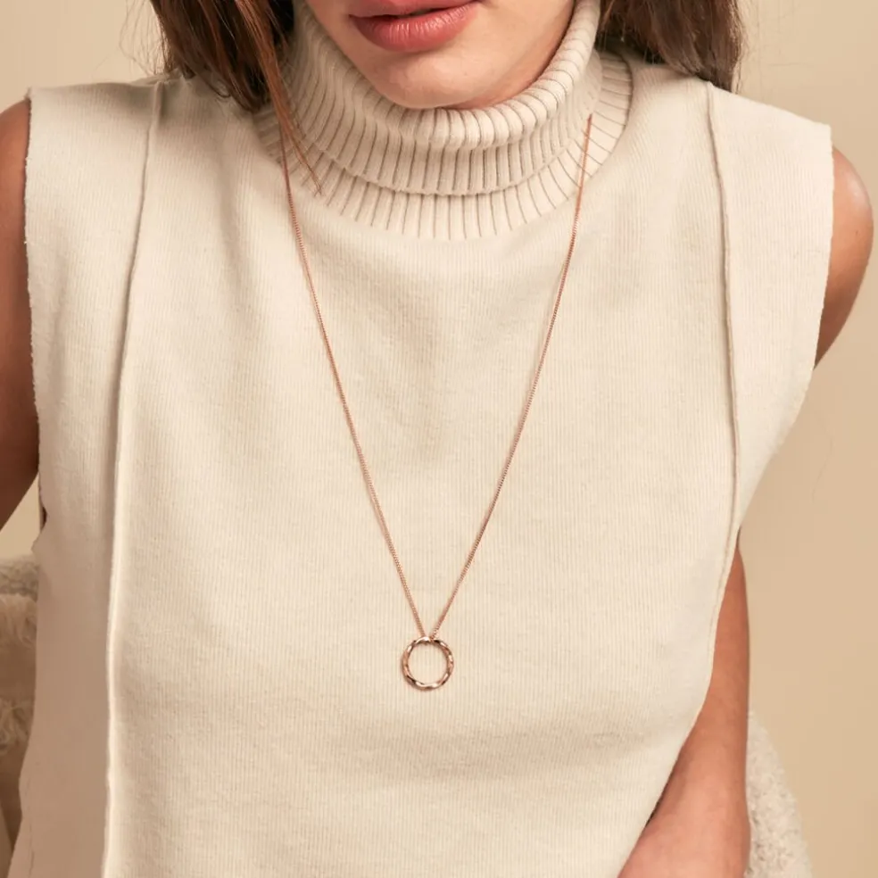 Collier Adnielle Argent Rose