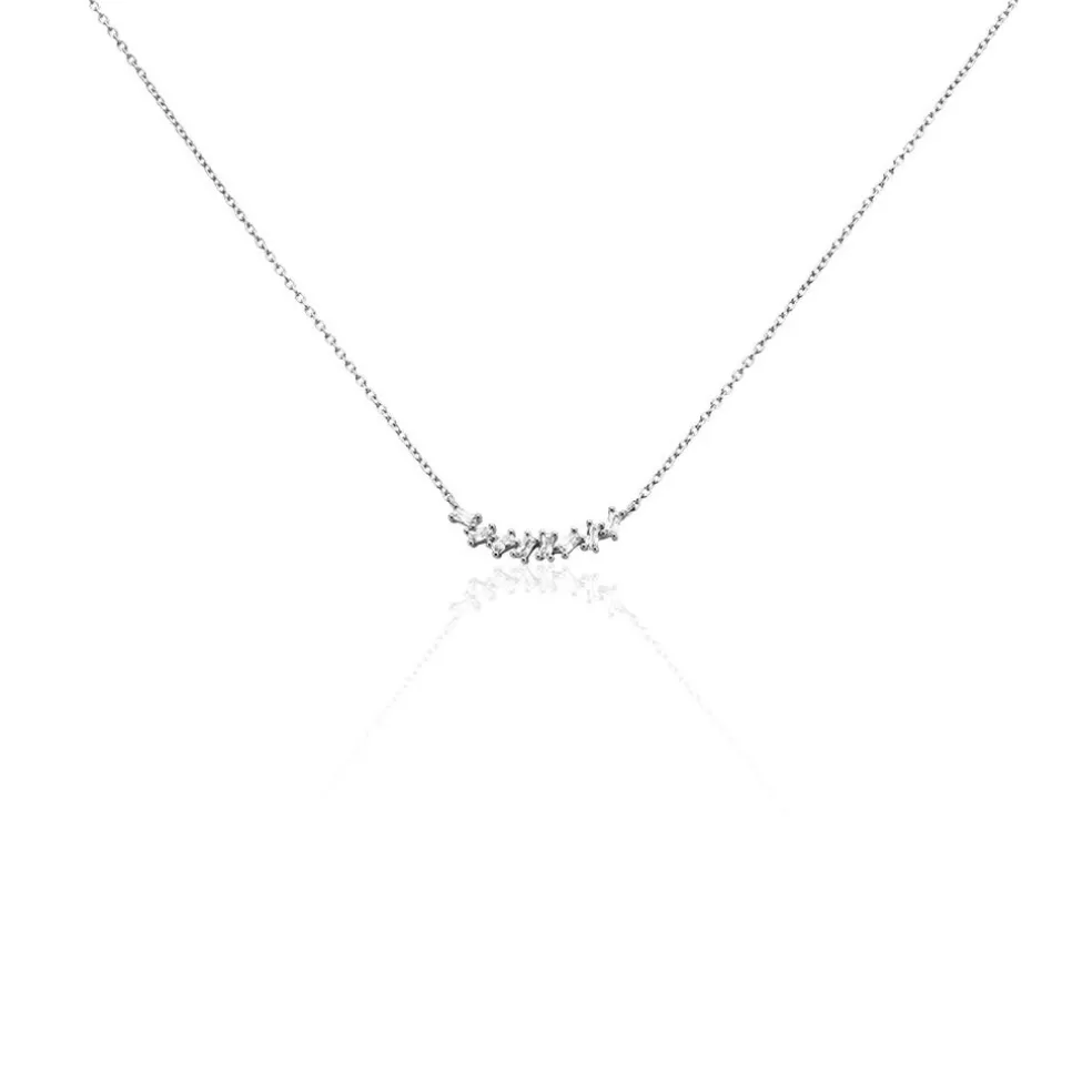 Collier Adonia Argent Blanc Oxyde De Zirconium
