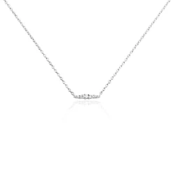 Collier Adriaan Argent Blanc Oxyde De Zirconium