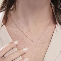 Collier Adriaan Argent Blanc Oxyde De Zirconium