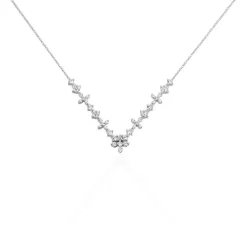 Collier Adriel Argent Blanc Oxyde De Zirconium