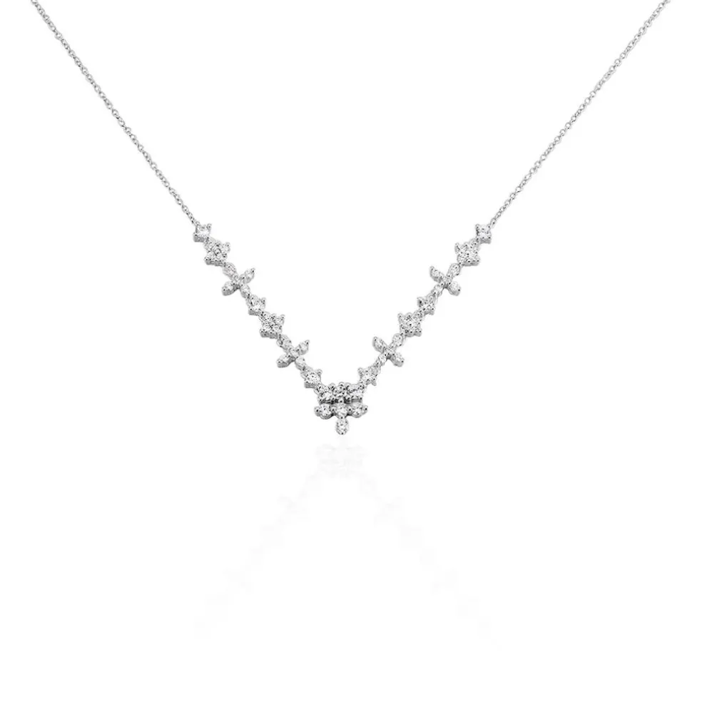 Collier Adriel Argent Blanc Oxyde De Zirconium