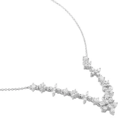 Collier Adriel Argent Blanc Oxyde De Zirconium