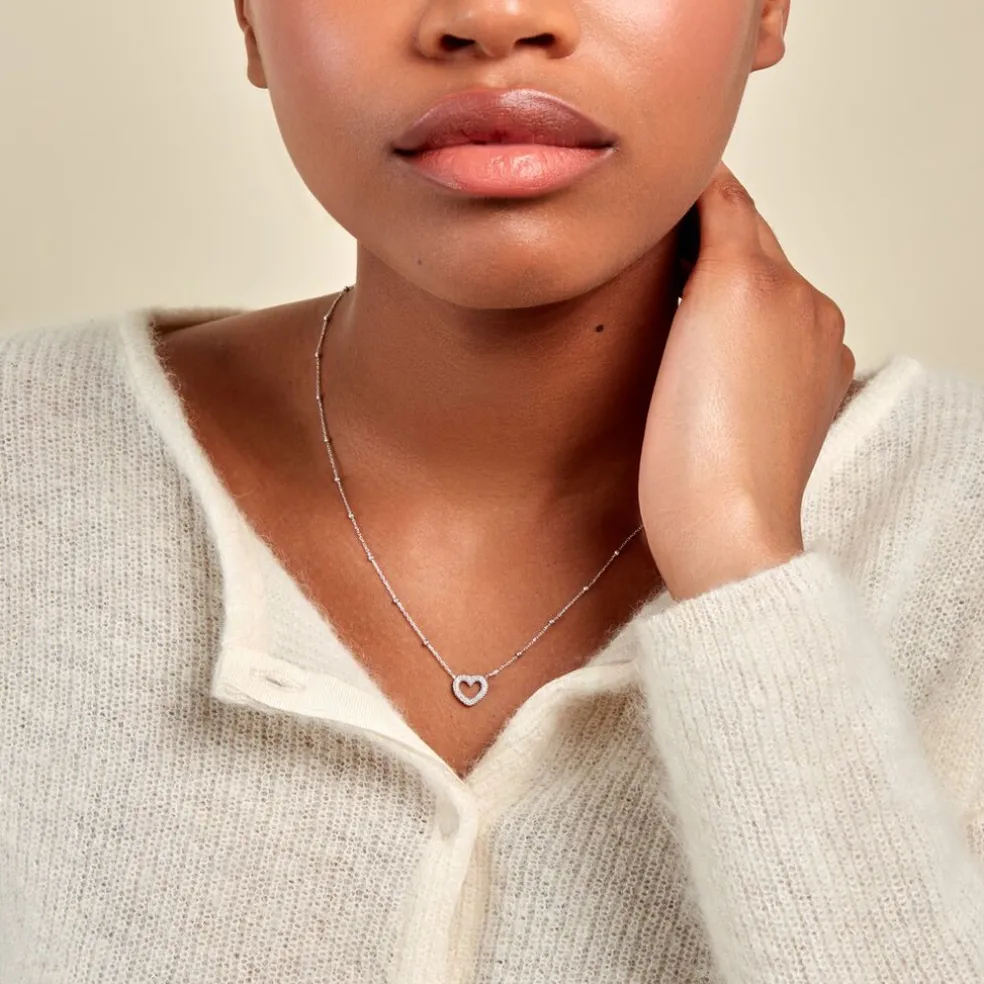 Collier Aella Argent Blanc