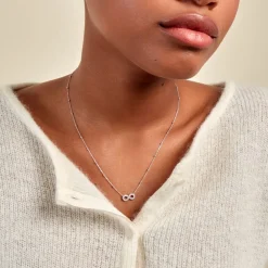 Collier Aella Argent Blanc