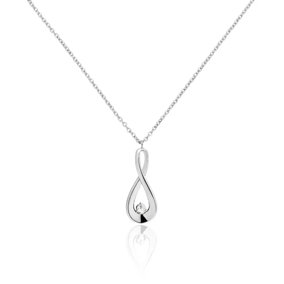 Collier Aelys Acier Blanc