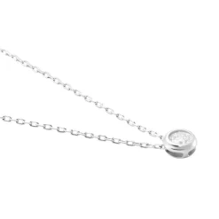 Collier Agota Or Blanc Diamant
