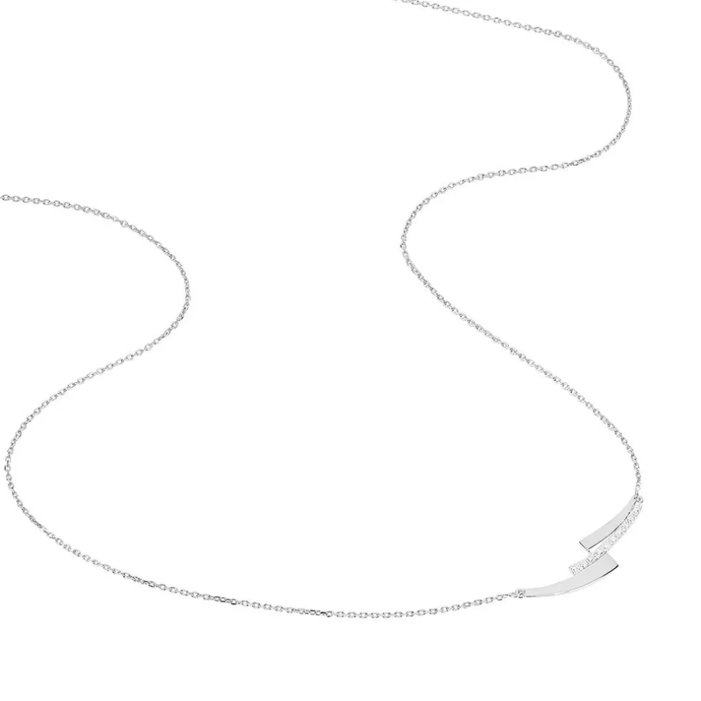 Collier Ainhoa Or Blanc Diamant