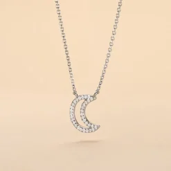 Collier Aisha Argent Blanc Oxyde De Zirconium