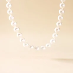 Collier Akoya Or Jaune Perle De Culture D'akoya