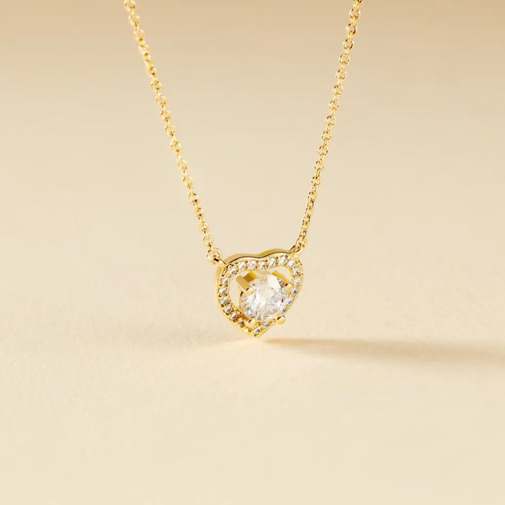 Collier Alais Plaqué Or Jaune Oxyde De Zirconium