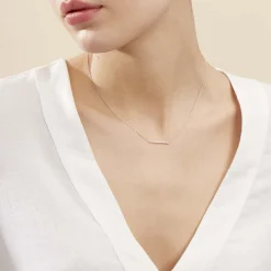 Collier Alayna Or Blanc Diamant