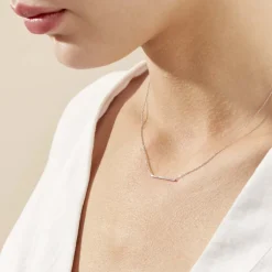 Collier Alayna Or Blanc Diamant