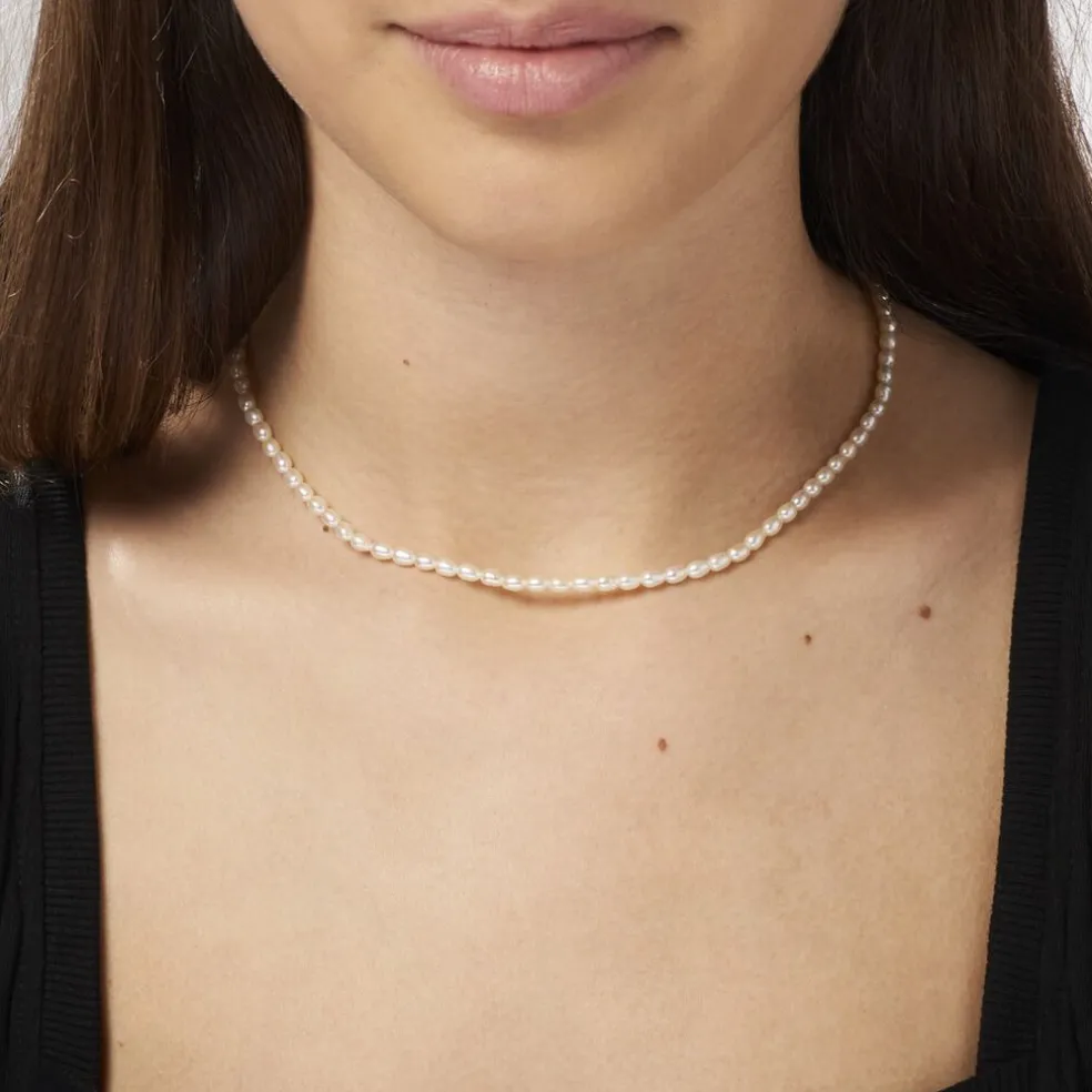 Collier Alceste Or Jaune Perle De Culture