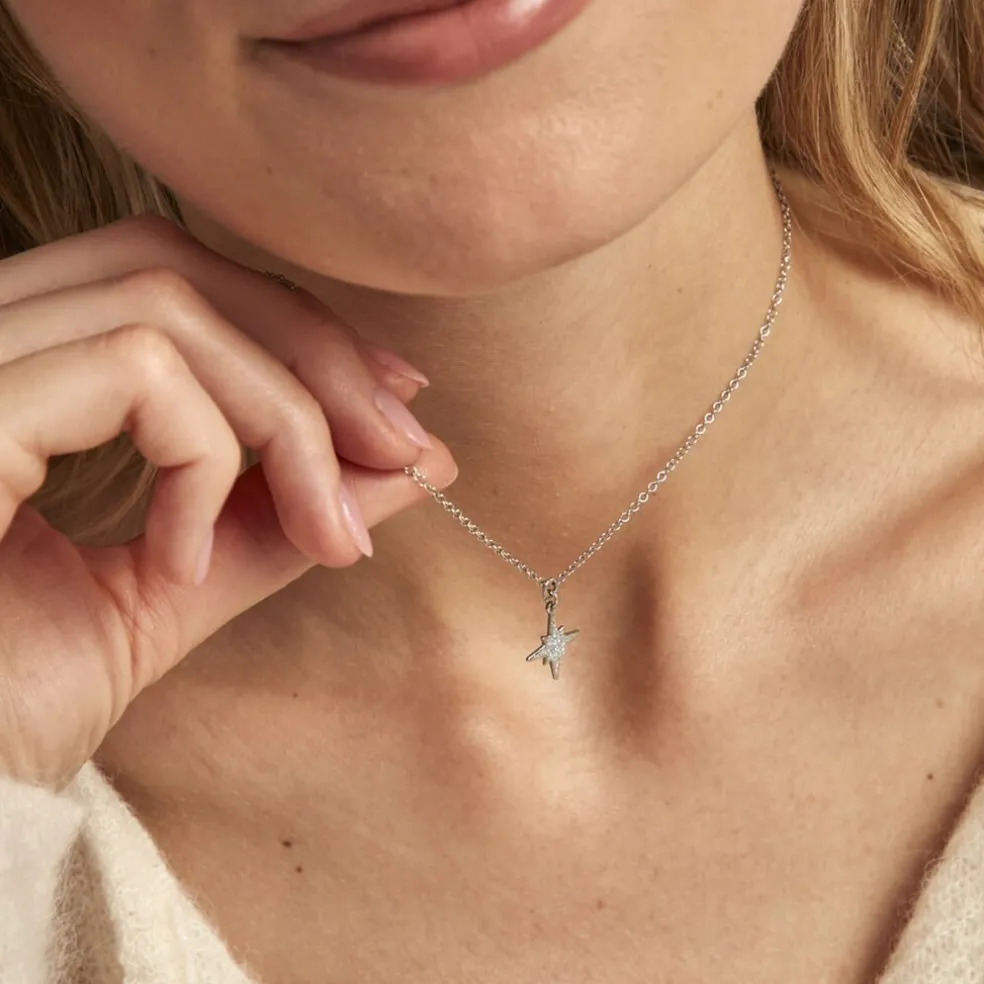 Collier Alcyone Argent Blanc