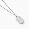 Collier Alessio Acier Blanc