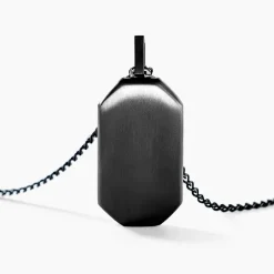 Collier Alessio Acier Noir