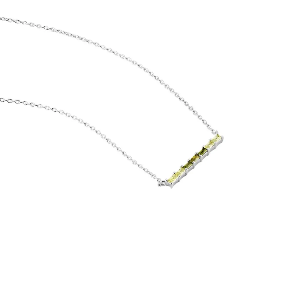 Collier Alexander Argent Blanc Oxyde De Zirconium