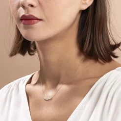 Collier Alexine Or Jaune Oxyde De Zirconium