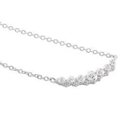 Collier Aliah Argent Blanc Oxyde De Zirconium