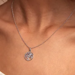 Collier Alive Argent Blanc Oxyde De Zirconium