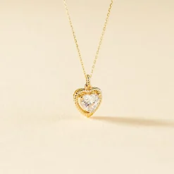 Collier Althea Or Jaune Oxyde De Zirconium