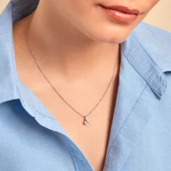 Collier Amadéa Argent Blanc Oxyde De Zirconium