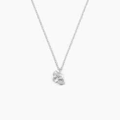 Collier Amalthee Argent Blanc Oxyde De Zirconium