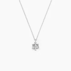 Collier Amalthee Argent Blanc Oxyde De Zirconium