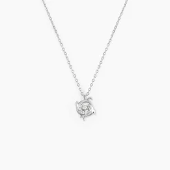 Collier Amalthee Argent Blanc Oxyde De Zirconium