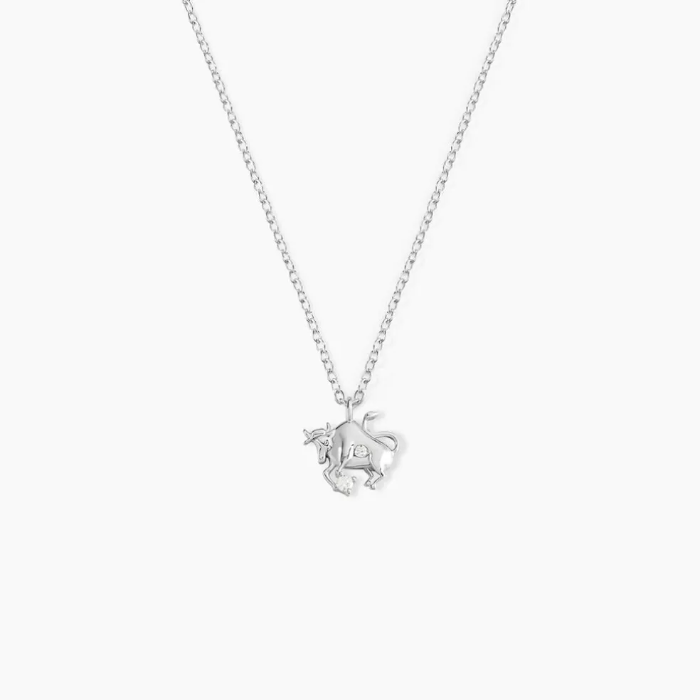 Collier Amalthee Argent Blanc Oxyde De Zirconium