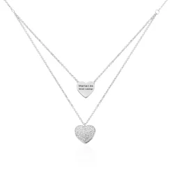 Collier Amarita Argent Blanc Oxyde De Zirconium