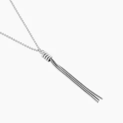 Collier Amaryllis Argent Blanc