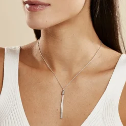 Collier Amaryllis Argent Blanc