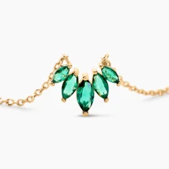 Collier Amazonia Plaqué Or Jaune Oxyde De Zirconium