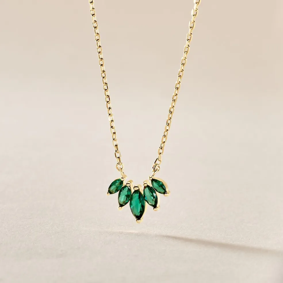 Collier Amazonia Plaqué Or Jaune Oxyde De Zirconium