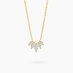 Collier Amazonia Plaqué Or Jaune Oxyde De Zirconium