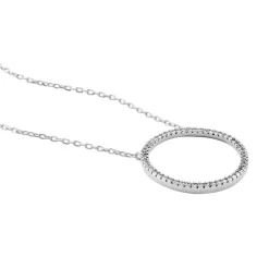Collier Amene Or Blanc Diamant
